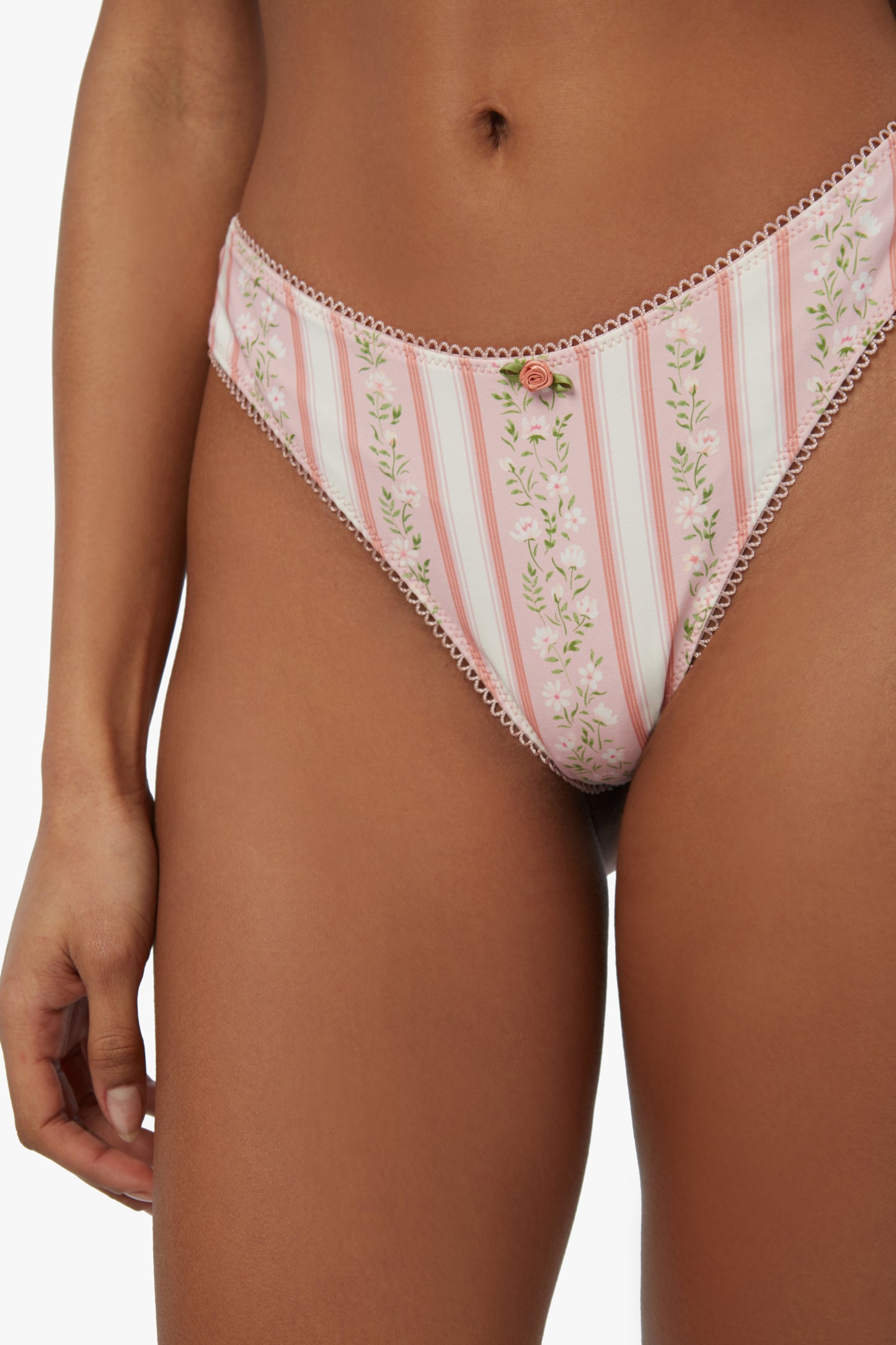 Floral Stripes Bikini